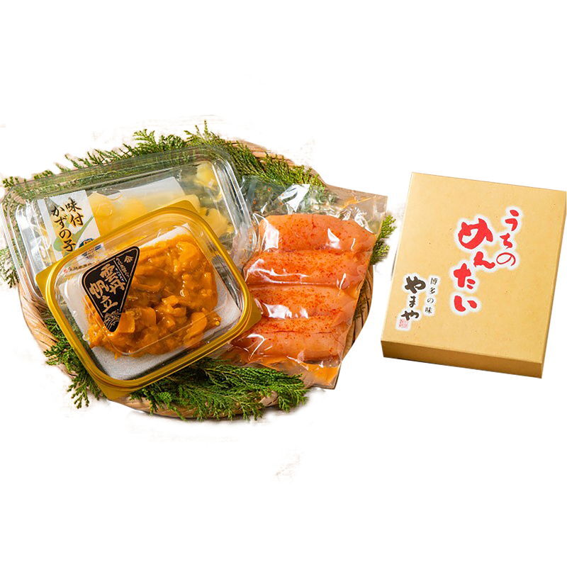 [小川うに]うにほたて醤油入・やまや明太子・数の子詰合せ (4935-35) [お中元][お歳暮] ※送料無料(北海道・沖縄・離島への配送不可)