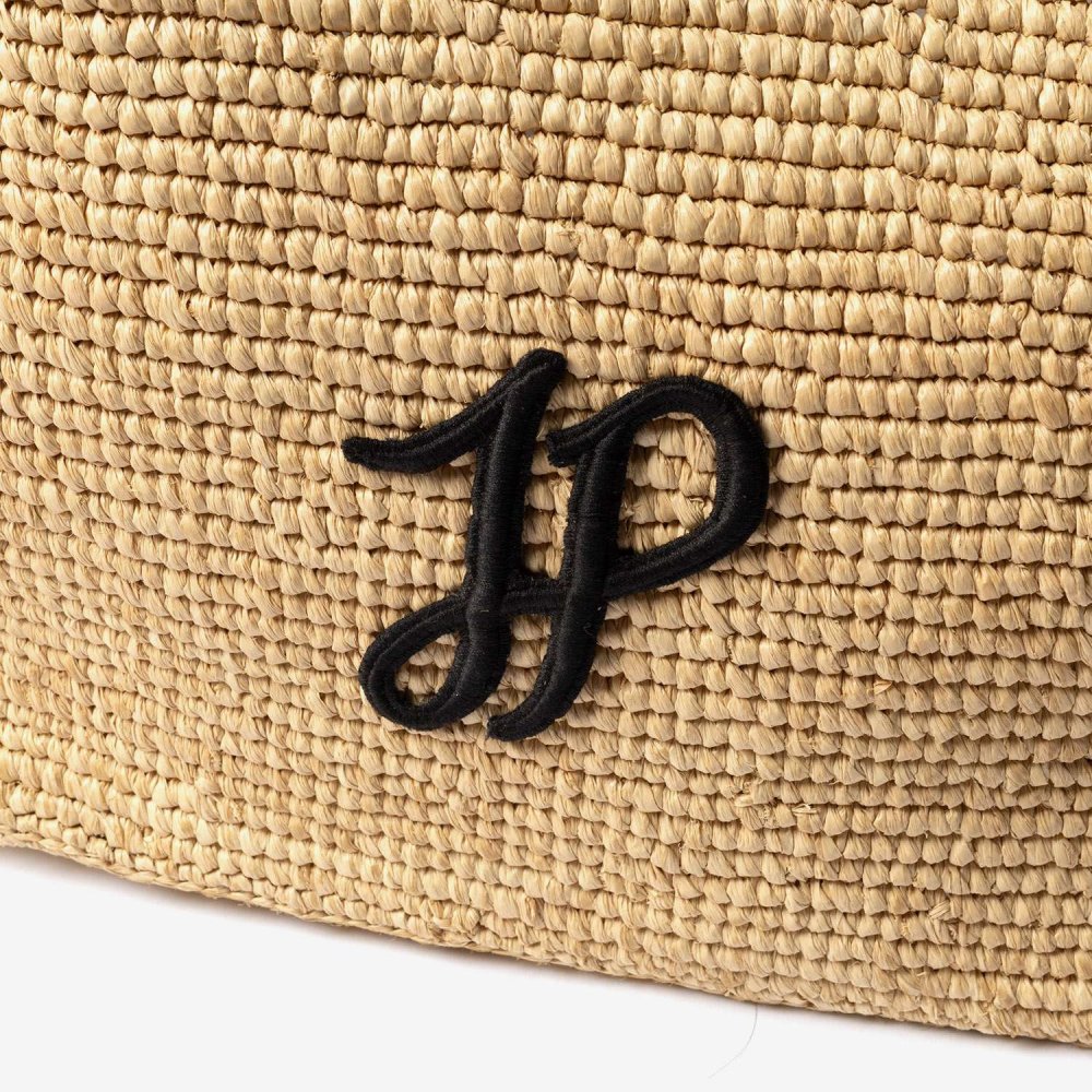 パトゥ PATOU TRAPEZE TOTE BAG GM ラフィア パトゥ ロゴ トラペーズ トート ラージ AC0920215 トートバッグ レディース バッグ