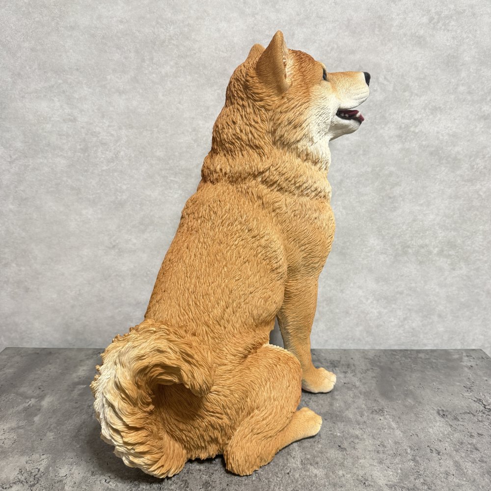 置物 お座りにっこり柴犬 大 グッズ 高さ52.5cm woobia ウービア 大きい 大型 おしゃれ ガーデン インテリア オブジェ 可愛い プレゼント 北欧 玄関 雑貨 動物 モダン 庭 ギフト 屋外 家 リアル 玄関先 ガーデンオーナメント ガーデニング 犬 いぬ 柴