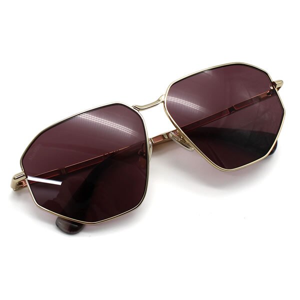 マックスマーラ サングラス MAX MARA MM0143/S 32Y 59 サングラス ノーズパッド MM0143-32Y-59 ゴールド パープル ユニセックス