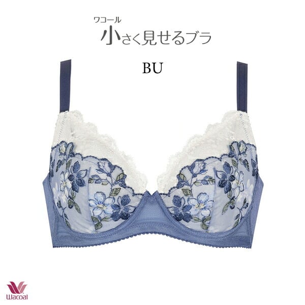 ワコール 小さく見せるブラ ブラジャー BRB453 3/4カップワイヤー GHカップ レーシィタイプ【セール】
