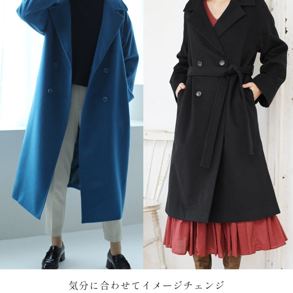 チェスター コート 春 レディース チェスターコート ロングコート 入学式 入園式 卒入学 ロング丈 アウター 冬 Filomo カシミヤ ブレンド ウール モカ ブラウン キャメル ブラウン ブラック 黒 卒業式 卒園式 6F (08000228r)