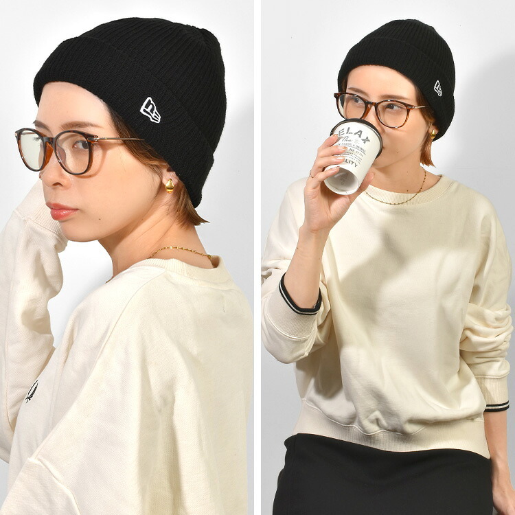 ニット帽 ニューエラ NEW ERA 11322043 15119597 メンズ レディース ソフトカフニット ベーシック ビーニー 帽子 秋冬 ブランド ロゴ 無地 ブラック 黒 オフヘザーグレー おしゃれ シンプル 暖かい 防寒 スノボ スキー フリーサイズ 手洗い可能 男女兼用 ギフト プレゼント