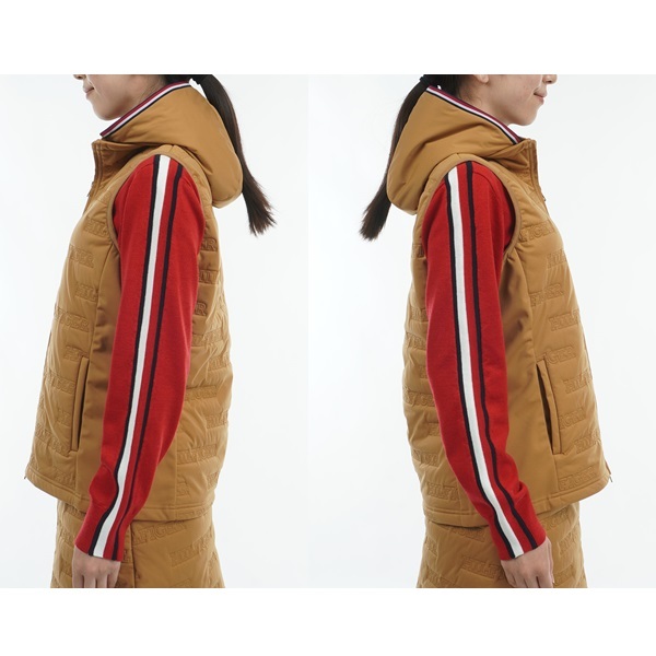 トミーヒルフィガー ゴルフ レディース ベスト ロゴ キルトパテッド ベスト TOMMY HILFIGER GOLF THLA473 秋冬モデル お誕生日祝い お祝い 記念品 30代 40代 50代 60代 母の日 お母さん 還暦祝い 敬老の日 彼女 人気プレゼント プレゼント