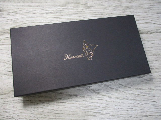 財布 レディース 長財布 ラウンド Kuromi ブランド クロミ 本革 キティ サンリオ 公式品 「ブラック」 87131 人気 毎日発送 最新作
