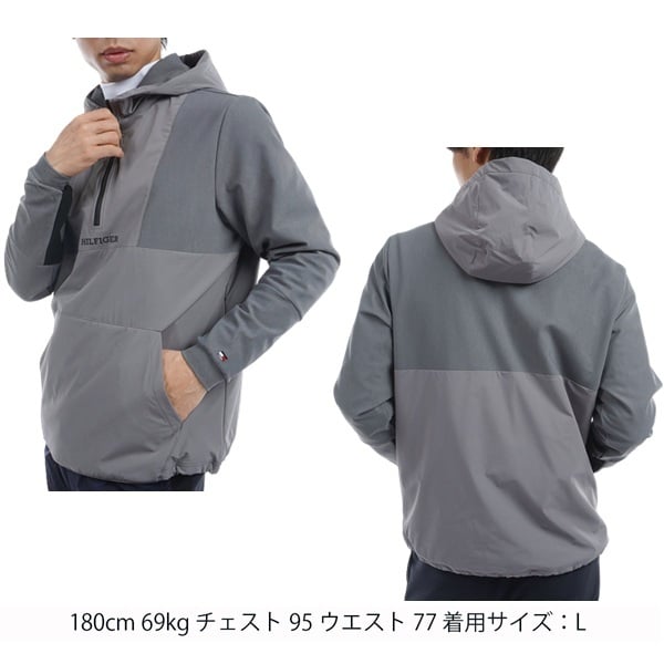 トミーヒルフィガー ゴルフ メンズ ハイブリッド スウェットフーディー TOMMY HILFIGER GOLF THMA489 秋冬モデル お誕生日祝い お祝い 記念品 お父さん 父の日 彼氏 男性 30代 40代 50代 60代  還暦祝い 敬老の日 人気プレゼント プレゼント