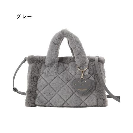 【無料ラッピング】 サマンサタバサプチチョイス Samantha Thavasa Petit Choice ファーバッグ ハートチャーム ショルダー 可愛い レディース ブランド 正規品 新品 ギフト プレゼント 人気 おすすめ 誕生日 記念日 クリスマス 送料無料 stp522589