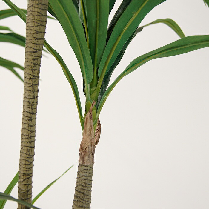 観葉植物 造花 ユッカ BROWN 全高約210cm 大型 フェイクグリーン 高級 本物そっくり リアル おしゃれ スタイリッシュ インテリア 人工観葉植物 アーティフィシャルグリーン モダン オフィス 店舗 ホテル 開店祝い 室内 リビング 玄関 風水 青年の木