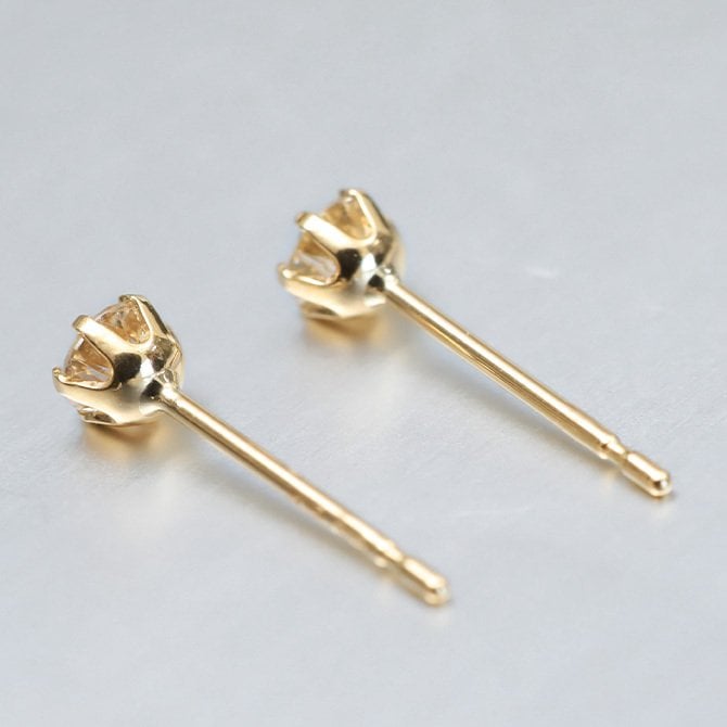 ダイヤモンド ピアス 18金 レディース 一粒 ダイヤ 0.2ct 片耳のみの購入可 選べる 2カラー イエローゴールド 華奢 大人 可愛い 上品 RME-TAC20PDK ギフト