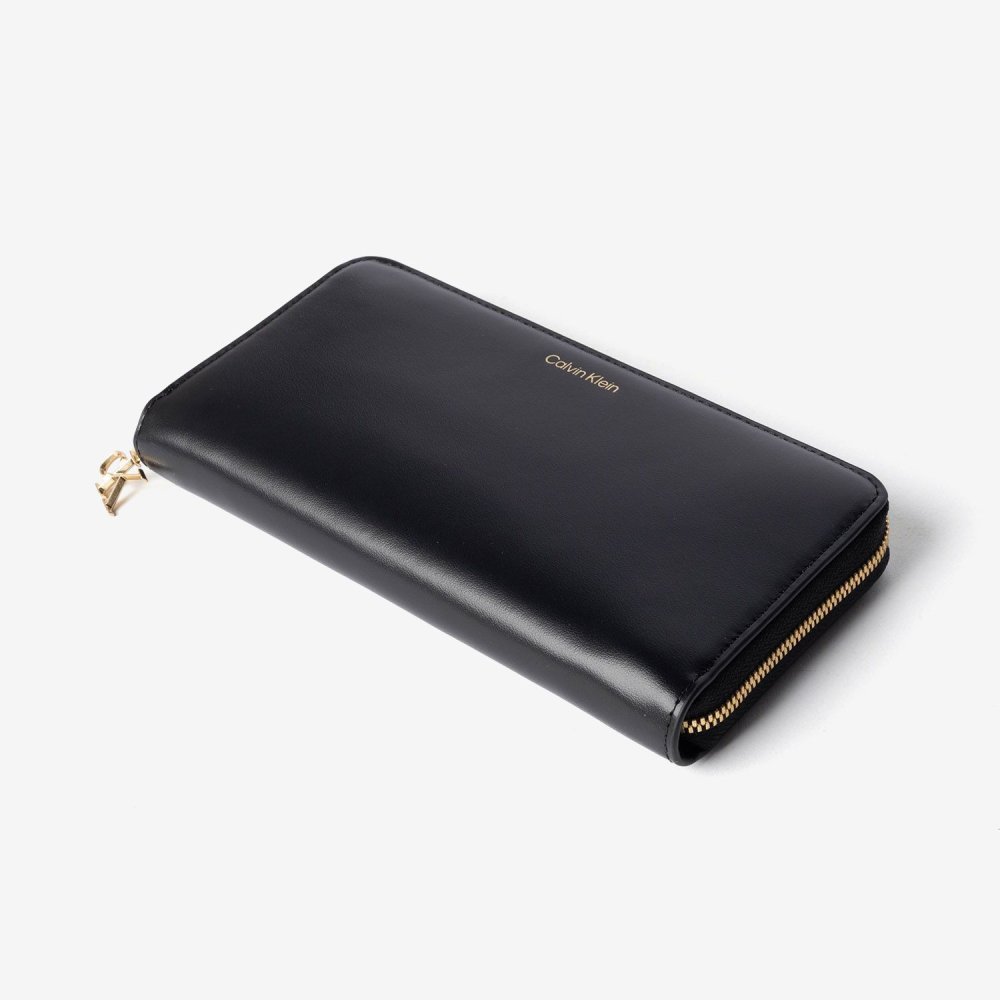 カルバンクライン Calvin Klein CK PULLER LARGE ZIP AROUND プラー ラージ ジップ アラウンドウォレット LV04F1093G 長財布 レディース 財布