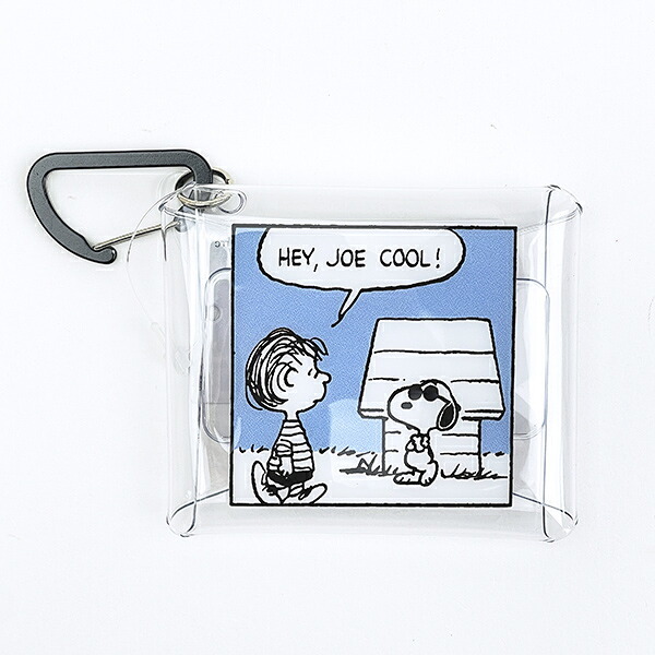 スヌーピー コミック クリアマルチケース(SS) (ブルー) SNOOPY