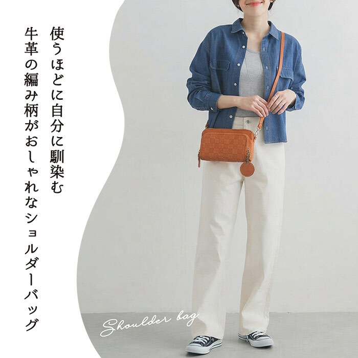 zucchero filato お財布ポシェット ショルダー ショルダーバッグ レディース 革 牛革 小さい 軽い 60代 ズッケロフィラート かわいい ブラウン おしゃれ シンプル 財布 スマホ ショルダー ポーチ カウレザー 天然皮革 人気 女性 男性 お財布 財布