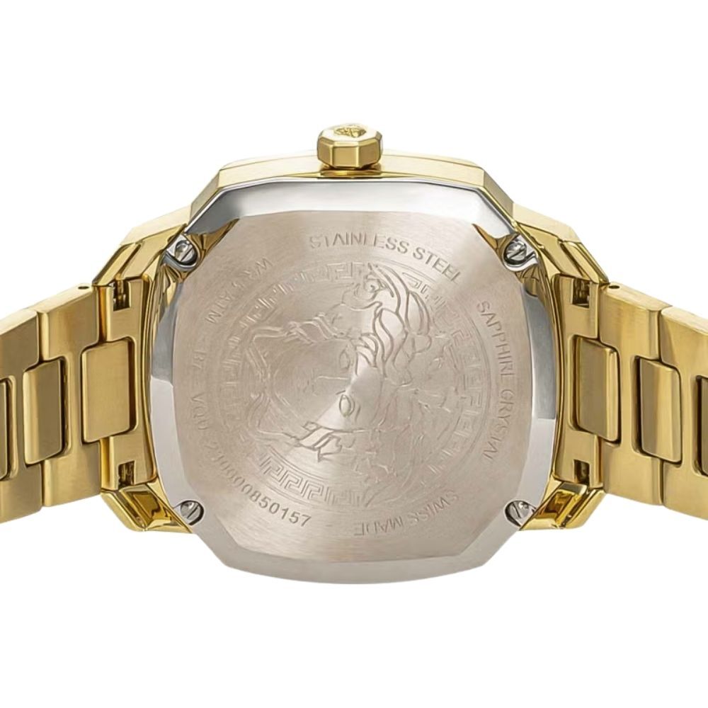 ヴェルサーチェ 腕時計 メンズ レディース ゴールド ブラック 38mm VERSACE DYLOS ディロス スイス製 ユニセックス メンズ腕時計 高級 ブランド おしゃれ プレゼント ギフト 成人 卒業 入学