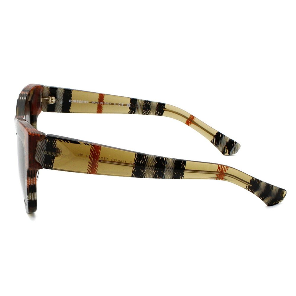 バーバリー BURBERRY サングラス アジアンフィット UVカット アイウェア キャットアイ 0BE4449F 414673 53 メンズ レディース ユニセックス チェックサンド+ダークブラウン 海外正規品