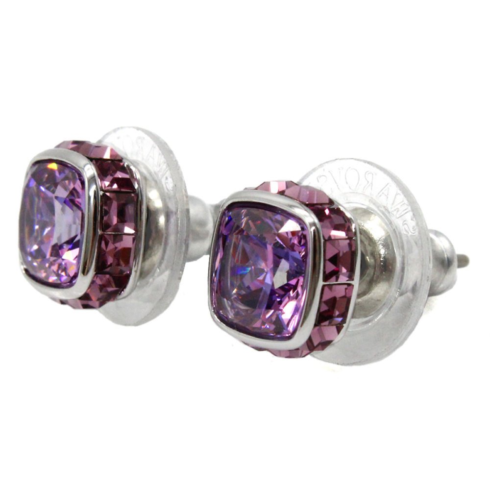 スワロフスキー swarovski ピアス アクセサリー 誕生石 2月 5660797 Birthstone バースストーン スタッドピアス レディース パープル 海外正規品