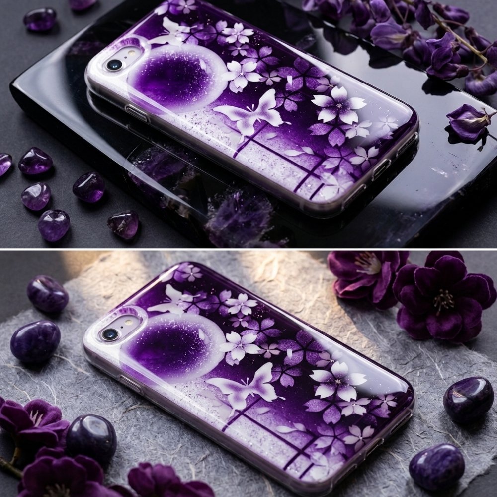 【全機種対応】スマホケース『雨』名入れ 送料無料 和柄 和風 桜 職人 伝統工芸 ハンドメイド ハードケース 手帳型 iPhone 17 Xperia AQUOS Android 各機種対応