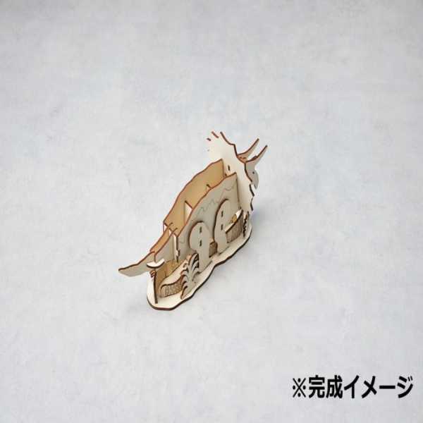 ペンスタンド トリケラトプス 恐竜 雑貨 置物 木製 おしゃれ デスク 収納 文房具 インテリア 飾り 子供部屋 男の子 女の子 誕生日 プレゼント ギフト 贈り物 組み立て 工作 セトクラフト
