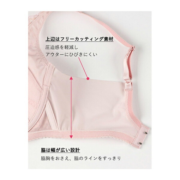 ワコール LASEE ラゼ  脇をやさしくおさえるブラ BFA411 3/4カップ B・Cカップ【セール】