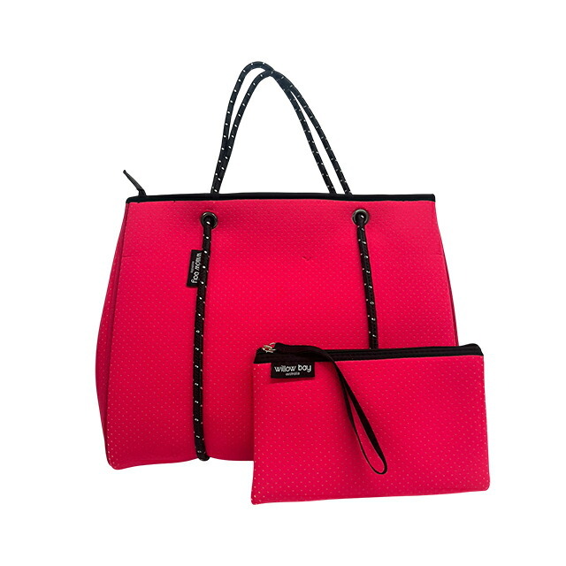 ウィローベイ トートバッグ レディース ブランド WILLOWBAY デイドリーマーウィズジップクロージャーフルサイズ マザーズバッグ  FUCHSIA PINK