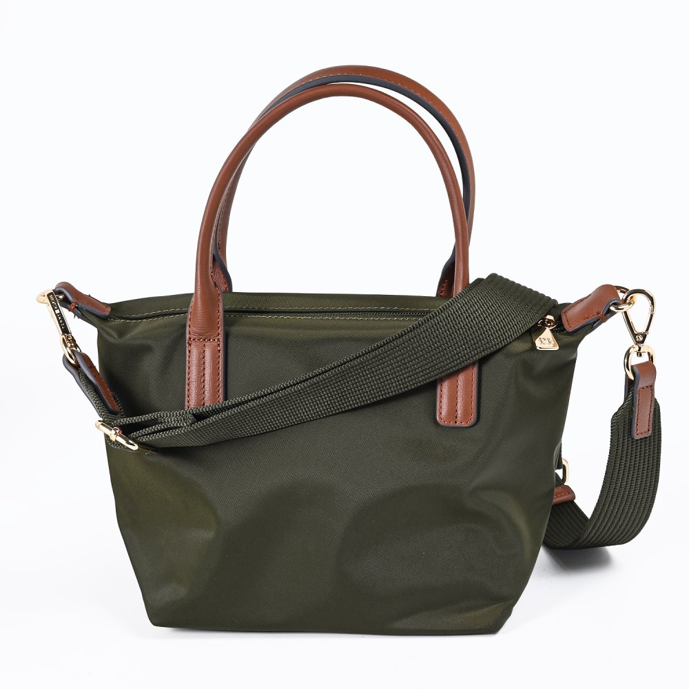 高品質ヨーロッパ輸入モデル トミーヒルフィガー TOMMY HILFIGER トートバッグ ミニトート ミニショルダー レディース POPETTE MINI ダークオリーブ AW0AW17709 MRZ DARK OLIVE 送別会 誕生日 結婚祝い 結婚式 彼氏 息子 夫 男性 名刺入れ 高級 父の日 母の日 即日発送