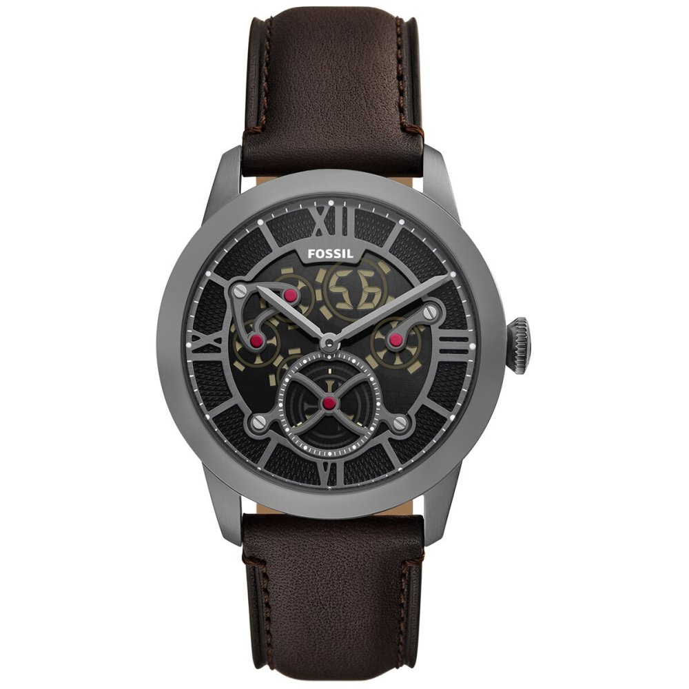 フォッシル FOSSIL 腕時計 メンズ TOWNSMAN アニメーション デジアナ ブラウン レザーウォッチ FS6191【2026 新作】