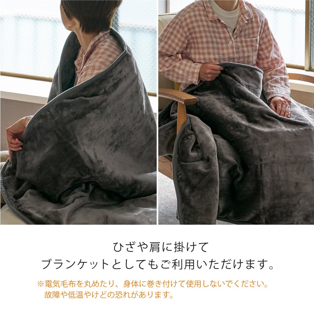 電気敷き毛布 フランネル 140×80cm ダニ退治 洗える 電気毛布 敷き毛布 電気敷毛布 温度調節 TEKNOS テクノス EM-541F