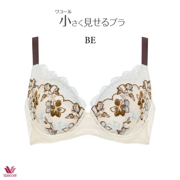 ワコール 小さく見せるブラ ブラジャー BRB453 3/4カップワイヤー DEFカップ レーシィタイプ【セール】