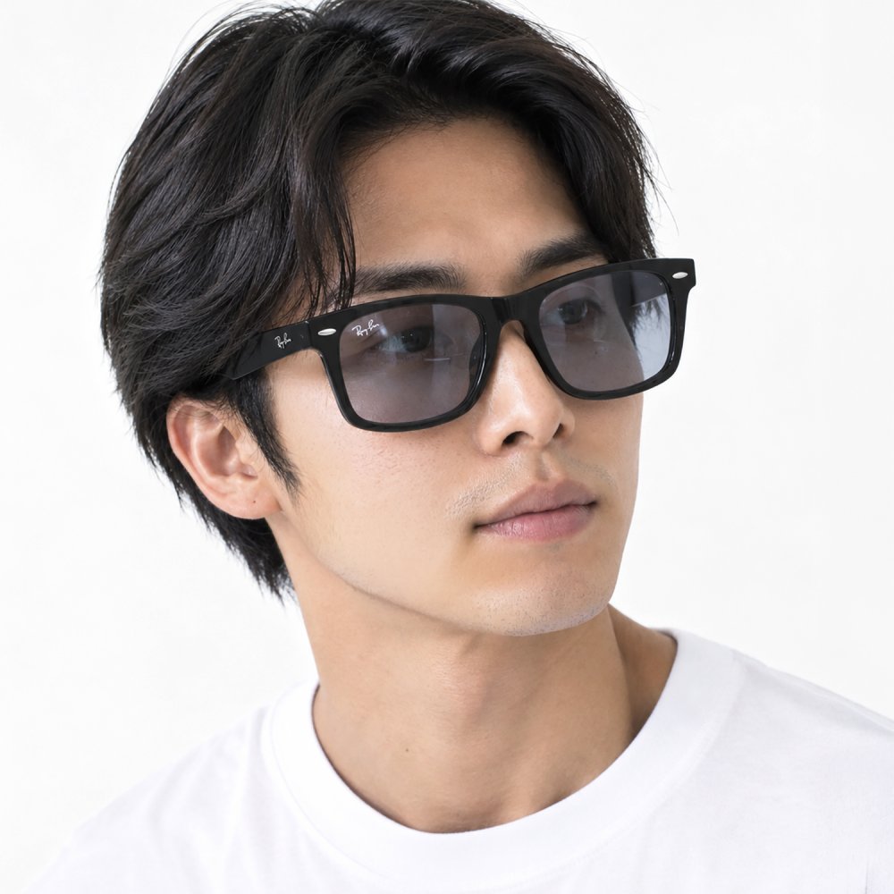 レイバン Ray-Ban サングラス 国内正規品 オリジナル ウェイファーラー 52サイズ ローブリッジフィット アジアンフィット ウェリントン スクエア型 男女兼用 メンズ レディース ライトグレー RB2140F 601S R5 52 22 150 1N 【スペシャルラッピング660円(別売り)】送別会 誕生日 お中元 結婚祝い 結婚式 高級 父の日 母の日 ホワイトデー