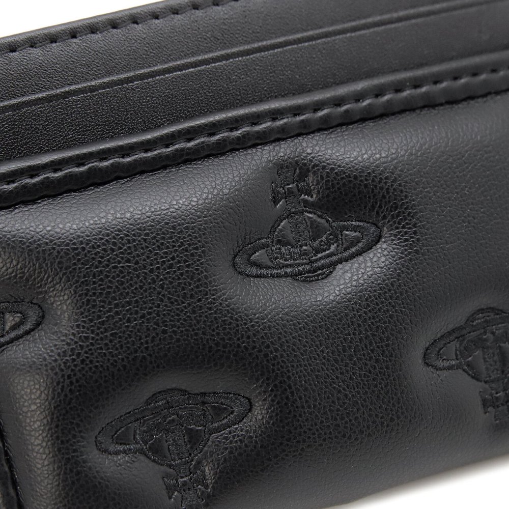 ヴィヴィアンウエストウッド ICカードケース 薄型 メンズ レディース カードホルダー カード入れ Vivienne Westwood ヴィヴィアン マルチオーブ型押し ブラック VW4304 (54030010W-S002K-N201) 【2026年秋冬モデル】 【ラッピング無料 誕生日 お祝い プレゼント ギフト 贈り物】