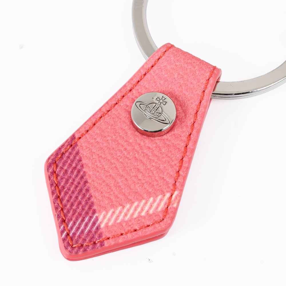 ヴィヴィアンウエストウッド Vivienne Westwood キーリング キーホルダー チャーム I LOVE ORB オーブ チェック柄 ピンク マルチカラー 8203011EUS002LG201 送別会 誕生日 結婚祝い 結婚式 彼氏 息子 夫 男性 高級 父の日 母の日【スペシャルラッピング660円(別売り)】 即日発送 彼氏 財布 バレンタイン