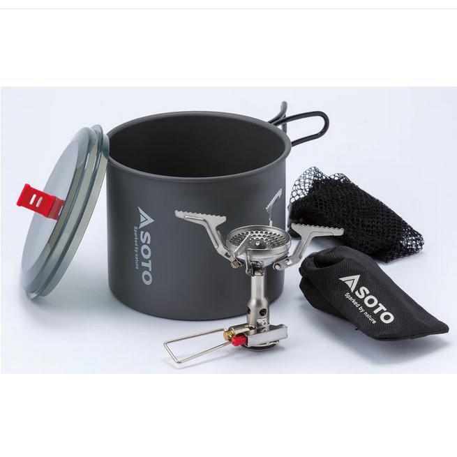 【ラッピング無料】SOTO アミカスポットコンボ SOD-320PC シングルストーブ アルミクッカー セット 登山 キャンプ 防災グッズ ギフト アウトドア用