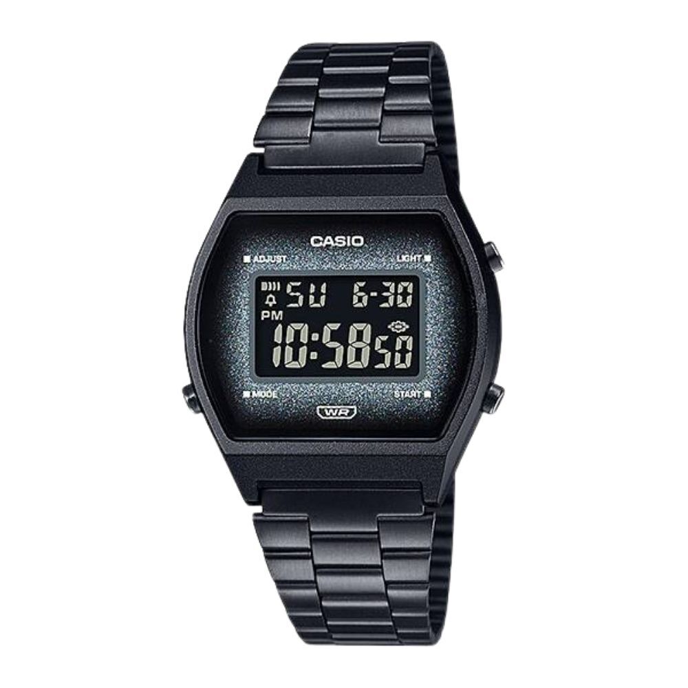 希少デザイン カシオ 腕時計 メンズ レディース オールブラック 黒 CASIO 海外モデル デジタル チプカシ レトロ 反転液晶 タイマー アラーム ストップウォッチ LED プレゼント ギフト 収納ケース付き 成人 卒業 入学