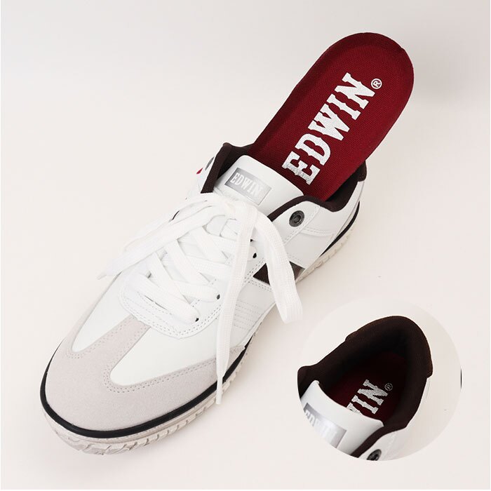 EDWIN スニーカー EDW7763 通販 エドウィン 靴 メンズ ローカットスニーカー 軽量スニーカー 幅広スニーカー 耐滑シューズ 軽量 軽い 滑りにくい 幅広 ワイド 大人 社会人 高校生 中学生 男子 カジュアル シンプル メンズシューズ メンズ靴