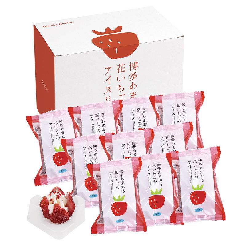 博多あまおう 花いちごのアイス (A-DS) [お中元][お歳暮] ※送料無料(北海道・沖縄・離島への配送不可)