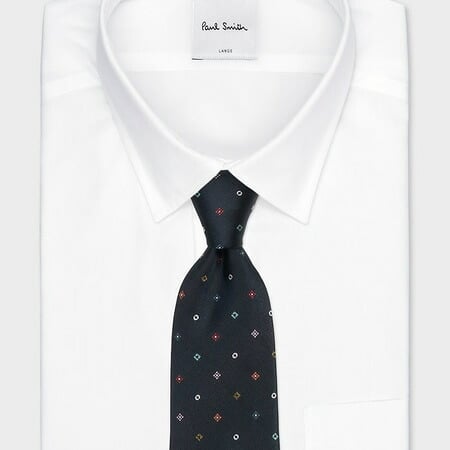【無料ラッピング】 ポールスミス Paul Smith ネクタイ Embroidery Motif タイ 日本製 シルク100％ブランド 正規品 新品 ギフト プレゼント 人気 おすすめ 誕生日 記念日 クリスマス 送料無料 psm522383