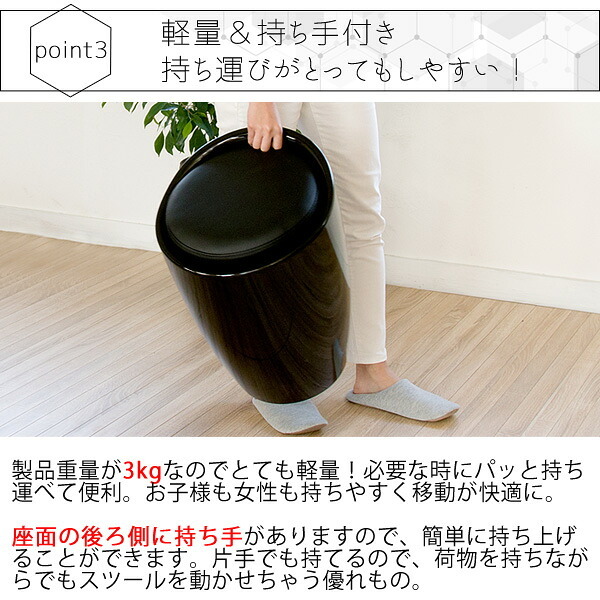 持ち手付き収納スツール Runt(ルント) 幅36×奥行き36×高さ50cm(座面高:46.5cm) スツール 収納 ウレタン 完成品 合成皮革 ABS樹脂 ブ ホワイト アイボリー ch-k100【北海道・沖縄・離島以外 】 おしゃれ 新生活