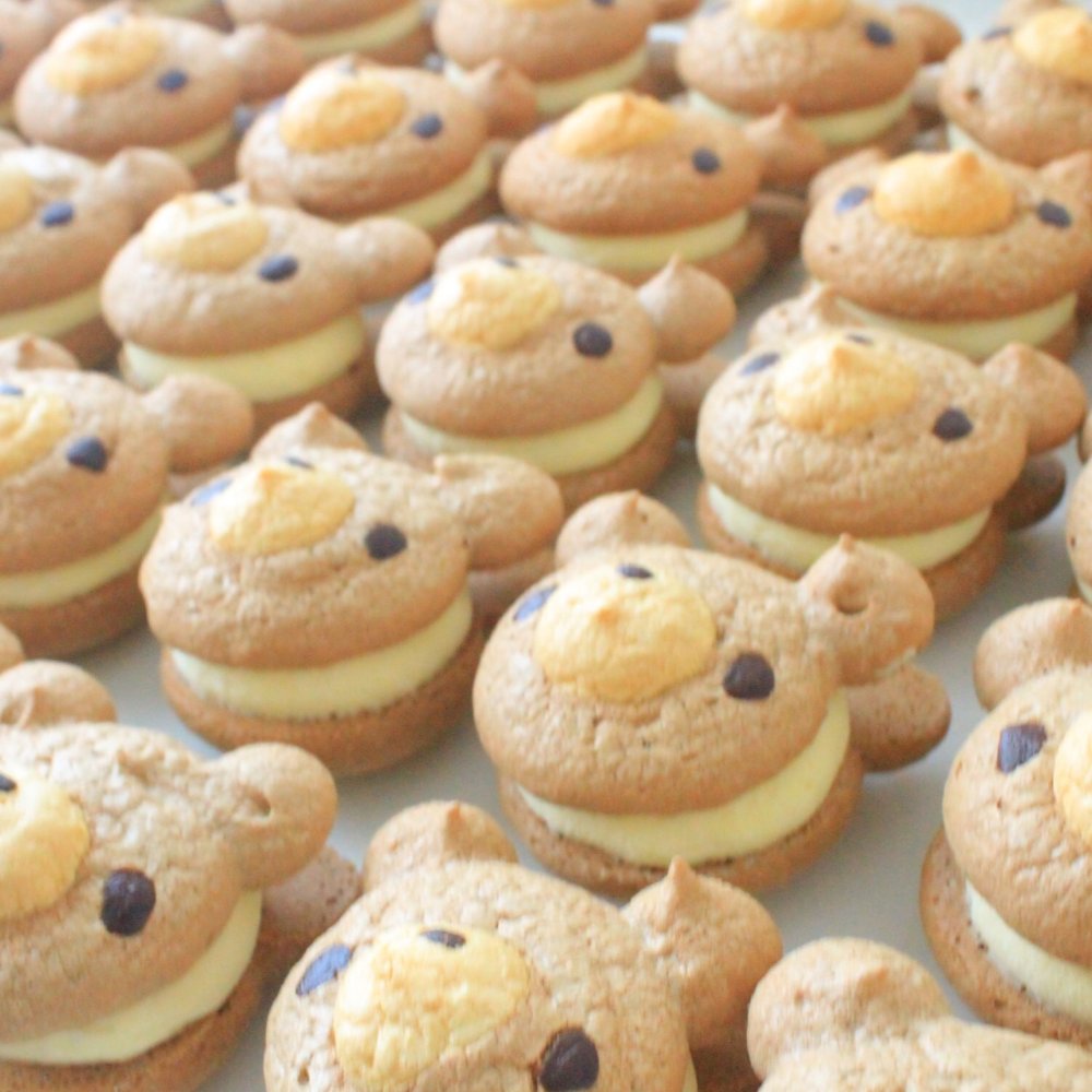 テディパフィー　ゴールデンカスタード　Teddy Puffy　6個　9個　12個　ギフト　お返し　かわいい　お中元　お歳暮　誕生日　お祝い　内祝い　出産祝い　結婚祝い　入学祝い　入園祝い　七五三　