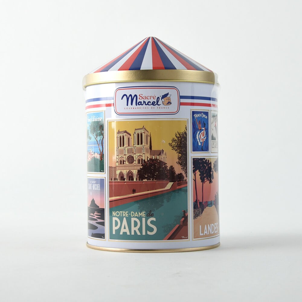 SACRE MARCEL サクレ・マルセル フレンチ缶 チョコマシュマロ 15粒 NR-05362 マシュマロチョコレート/フランス/おしゃれ/個包装/おやつ/おいしい/小物入れ/缶/小物入れ/