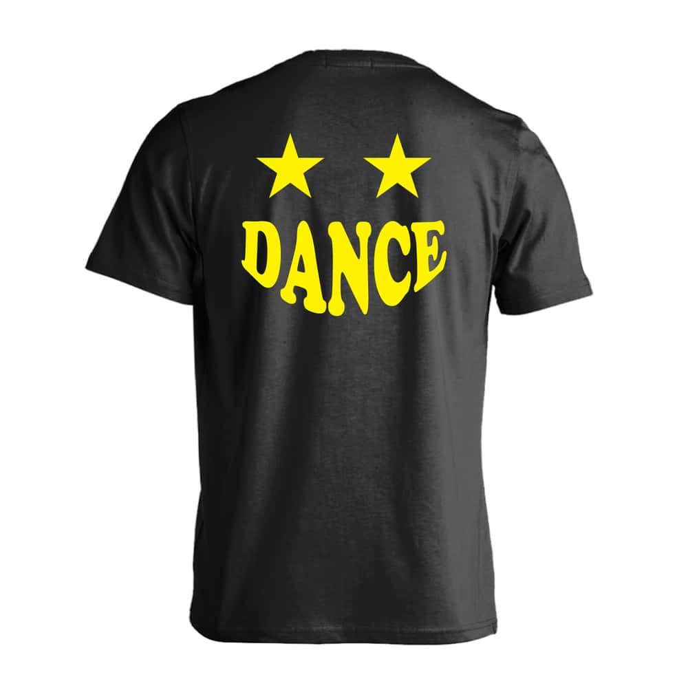 ダンス Tシャツ 半袖 メンズ ウェア レディース 練習着 ジュニア ドライ おもしろ tシャツ 速乾 名入れ スポーツ 女子 男子 チーム おしゃれ 文字入れ 「スマイルダンススター」 アートワークスコウベ 【送料無料】