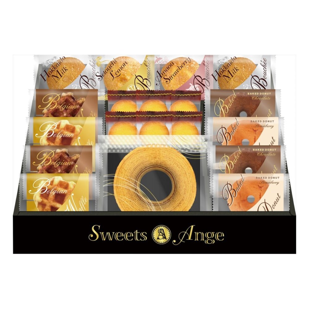 スイーツアンジュ ベルギーワッフルと焼菓子 ギフトセット 計19個入 スイーツ 個包装 焼き菓子 詰め合わせ クッキー ワッフル【北海道・沖縄県・離島 配送不可】