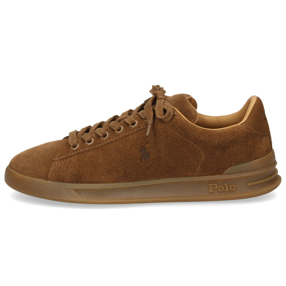 ポロ ラルフローレン スニーカー メンズ 靴 ローカット レザー ヘリテージコート３ POLO RALPH LAUREN HERITAGE COURT3 ブラック ブラウン