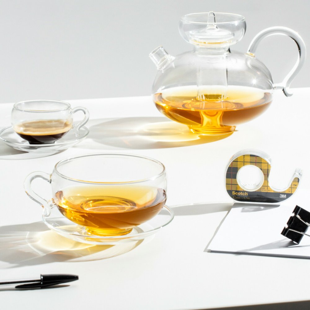 イッケンドルフ ミラノ KAMAKURA ティーカップ＆ソーサー 350ml ICHENDORF MILANO ガラス 紅茶 コーヒー おしゃれ ハンドメイド イタリア 北欧 食器 ギフト 結婚祝い プレゼント 贈り物 食器セット ギフトセット