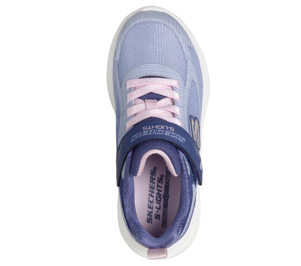 スケッチャーズ 光る靴 女の子 キッズ スニーカー SKECHERS Sライツ ソラ グロー 2.0 ダズル ステップス ノーマル幅 303729L マジックテープ 運動靴 子ども