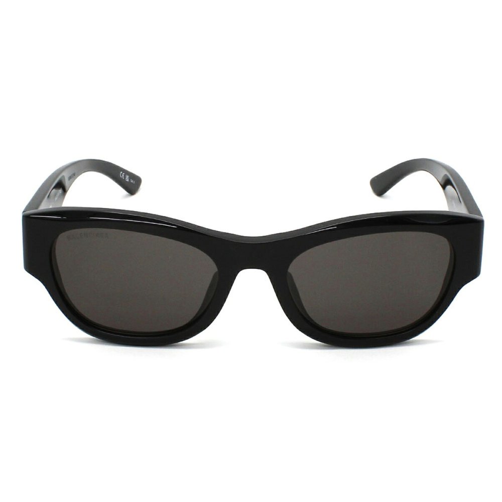 バレンシアガ BALENCIAGA サングラス アジアンフィット UVカット アイウェア キャットアイ フォックス BB0389SK-001 メンズ レディース ユニセックス ブラック+グレー 国内正規品