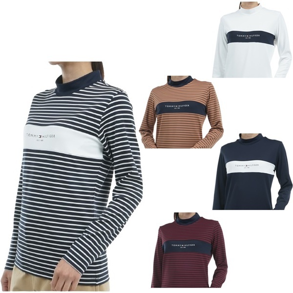 トミーヒルフィガー ゴルフ レディース モックネック 長袖シャツ TOMMY HILFIGER GOLF THLA461 秋冬モデル お誕生日祝い お祝い 記念品 30代 40代 50代 60代 母の日 お母さん 還暦祝い 敬老の日 彼女 人気プレゼント プレゼント