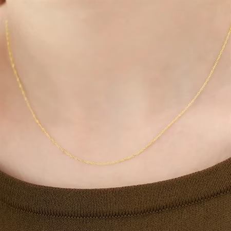【無料ラッピング】  ヨンドシー 4℃ K10イエローゴールド チェーンネックレス ブランド 正規品 新品 ギフト プレゼント 人気 おすすめ 誕生日 記念日 クリスマス 送料無料