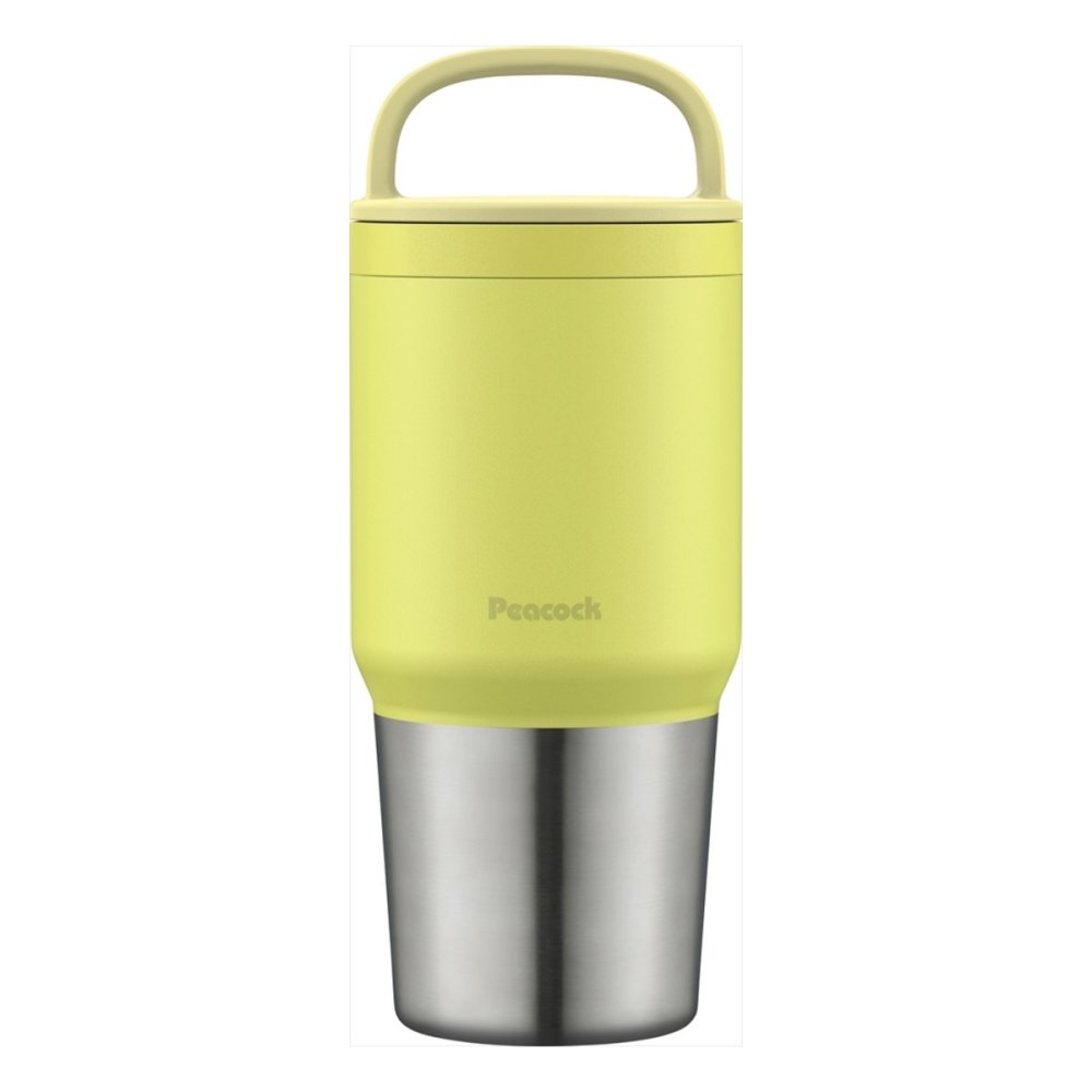 ピーコック スクリューマグボトル 600ml ライムイエロー マグボトル 広口 保温保冷 ボトル 食器洗い乾燥機対応【北海道・沖縄県・離島 配送不可】
