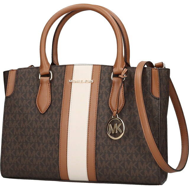 マイケルコース トートバッグ レディース ブランド MICHAEL KORS ベッカ 2WAY 30R6GQ6S2B-252 BRN ACORN