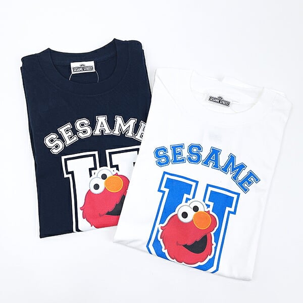 セサミストリート エルモ ユニセックスTシャツ(S) ホワイト アパレル