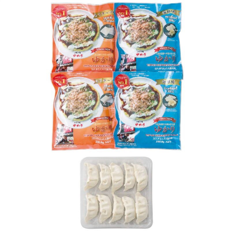 お歳暮・冬ギフト 冷凍お好み焼・ねぎ餃子セット ※送料無料(北海道・沖縄・離島への配送不可)
